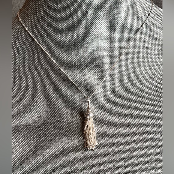 Authentic Links of London Necklace Tassel Chain Balls Bead Ball 18.5” Adjustable - Picture 1 of 16